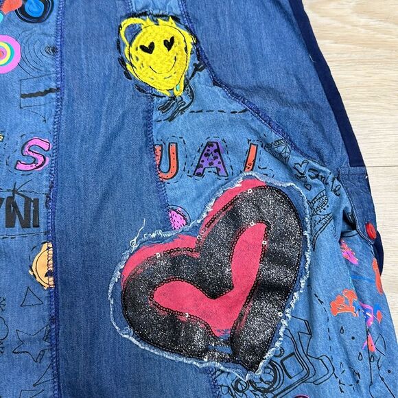 Desigual girls dress, blue, size 7/8 - Picture 4 of 8